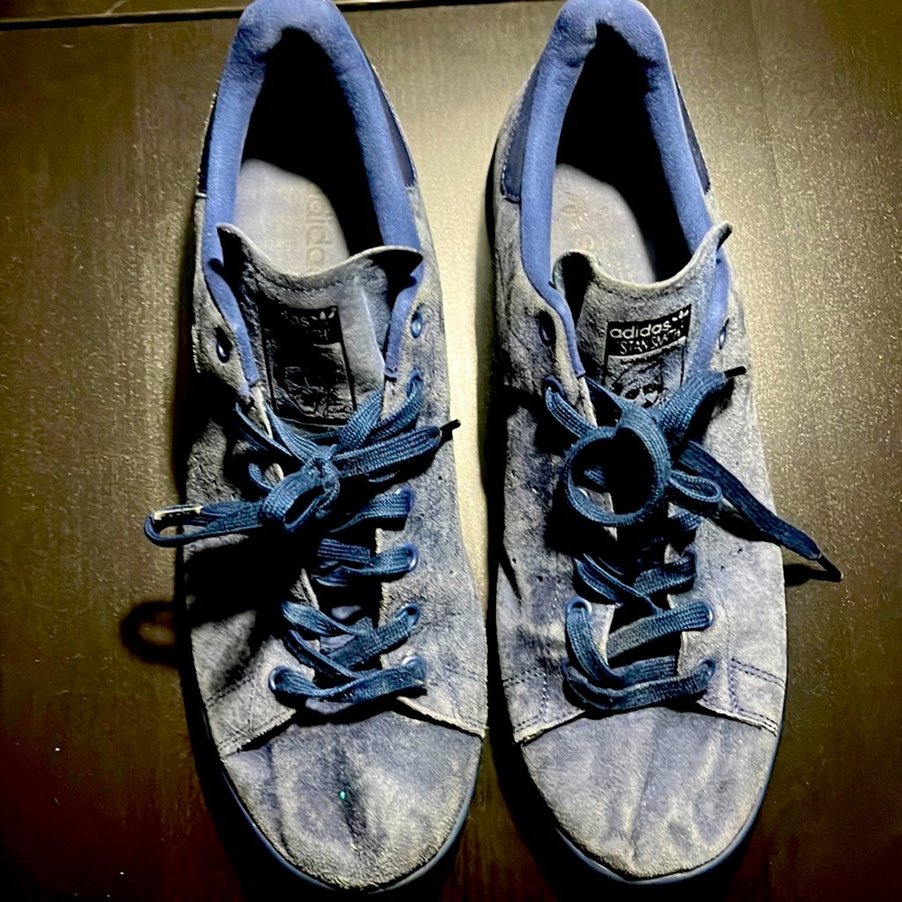 Adidas Stan Smith, Indigo Blue Suede, Size 13